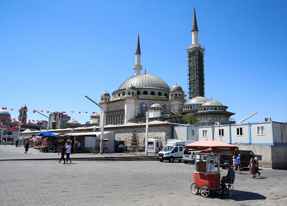 Taksim Camii'nde sona doğru! Yüzde 65'i tamamlandı